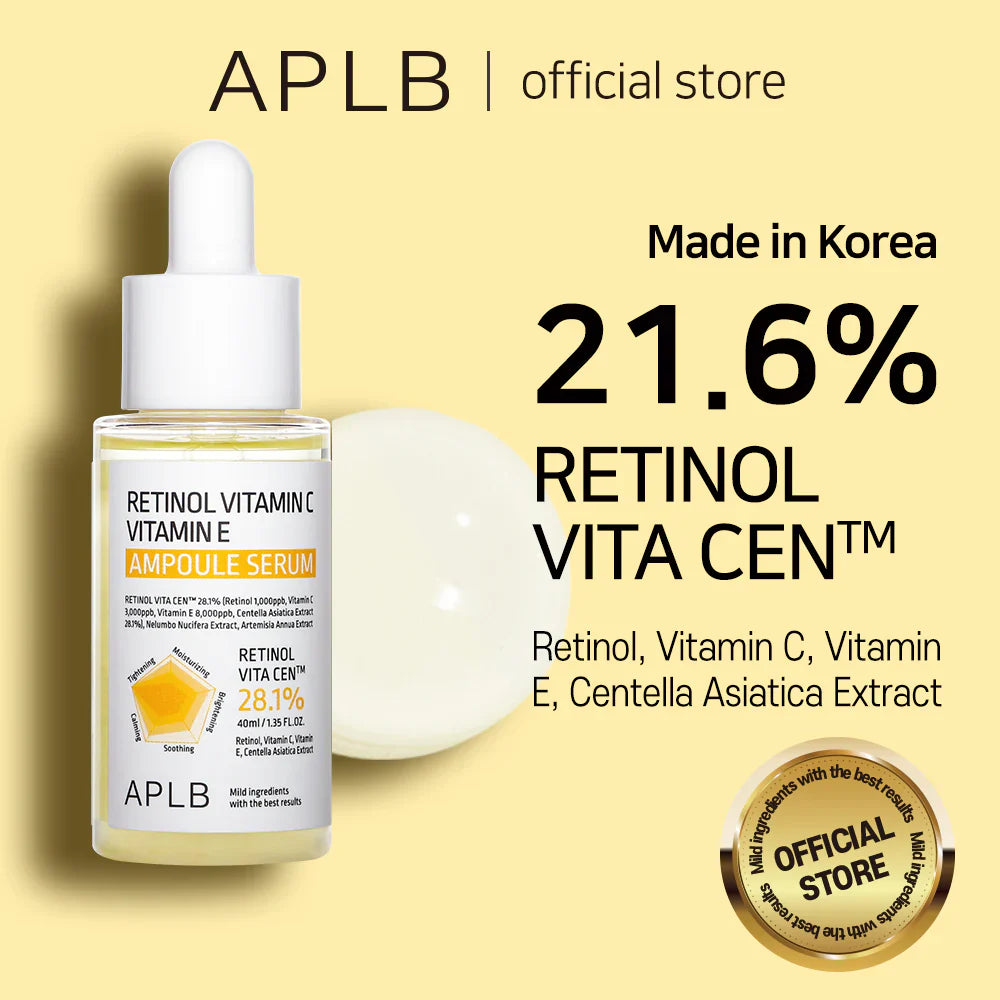 APLB Retinol Vitamin C Vitamin E Ampoule Serum - Ορός Αναγέννησης & Αντιγήρανσης με Ρετινόλη, Βιταμίνες C & E - Image 2