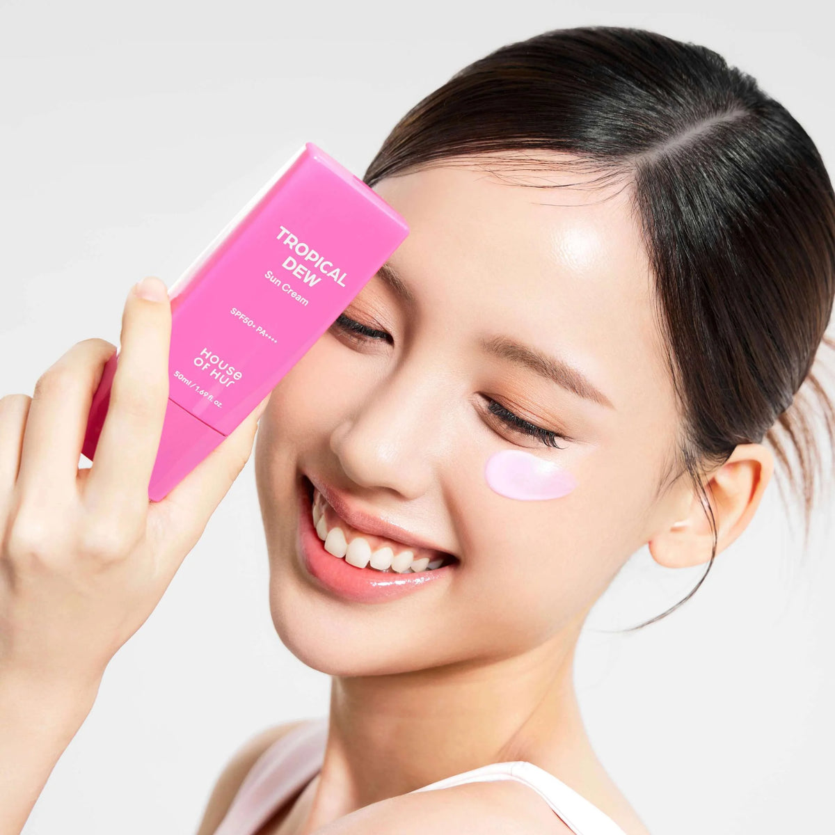 House of Hur Tropical Dew Sun Cream SPF 50+ PA++++ - Λεπτόρρευστη αντηλιακή για αφυδατωμένο δέρμα - Image 3