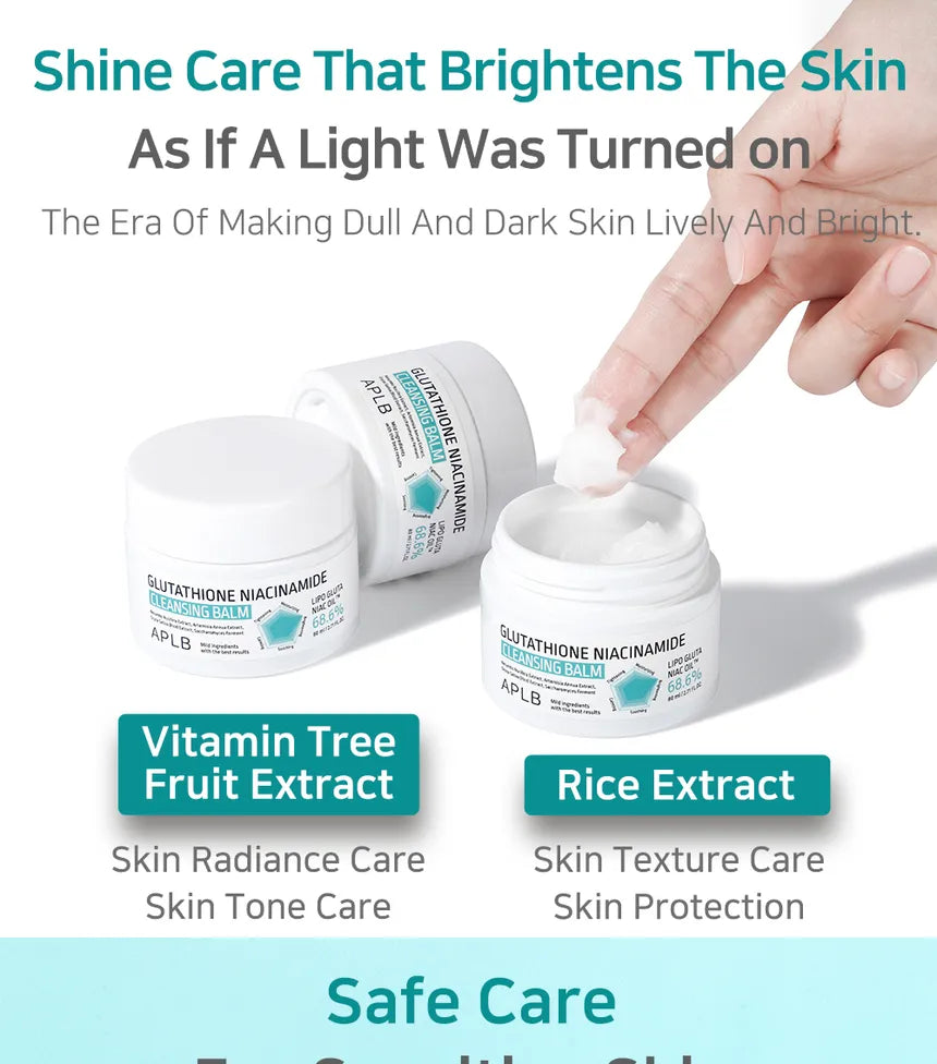 APLB Glutathione Niacinamide Cleansing Balm - Καθαριστικό balm με Γλουταθειόνη & Νιασιναμίδη - Image 3