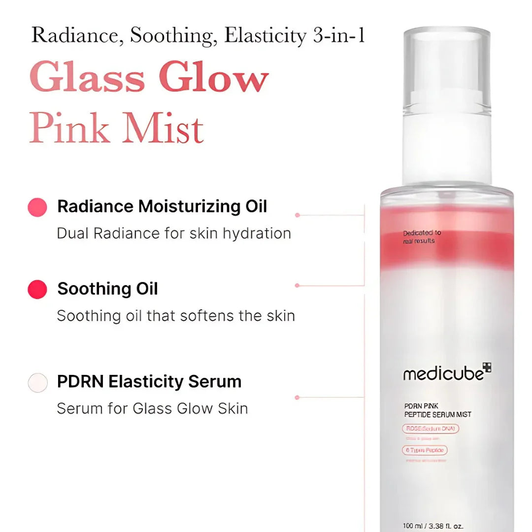 Medicube PDRN Pink Glutathione Serum Mist - Σπρέυ Άμεσης Λάμψης & Καταπράυνσης - Image 3