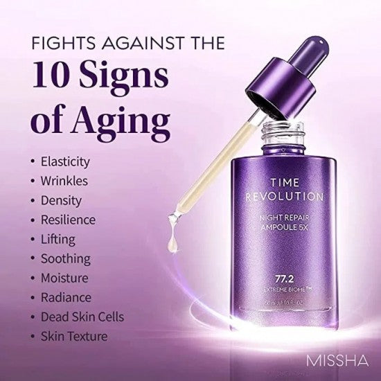MISSHA Time Revolution Night Repair Ampoule 5x - Image 3