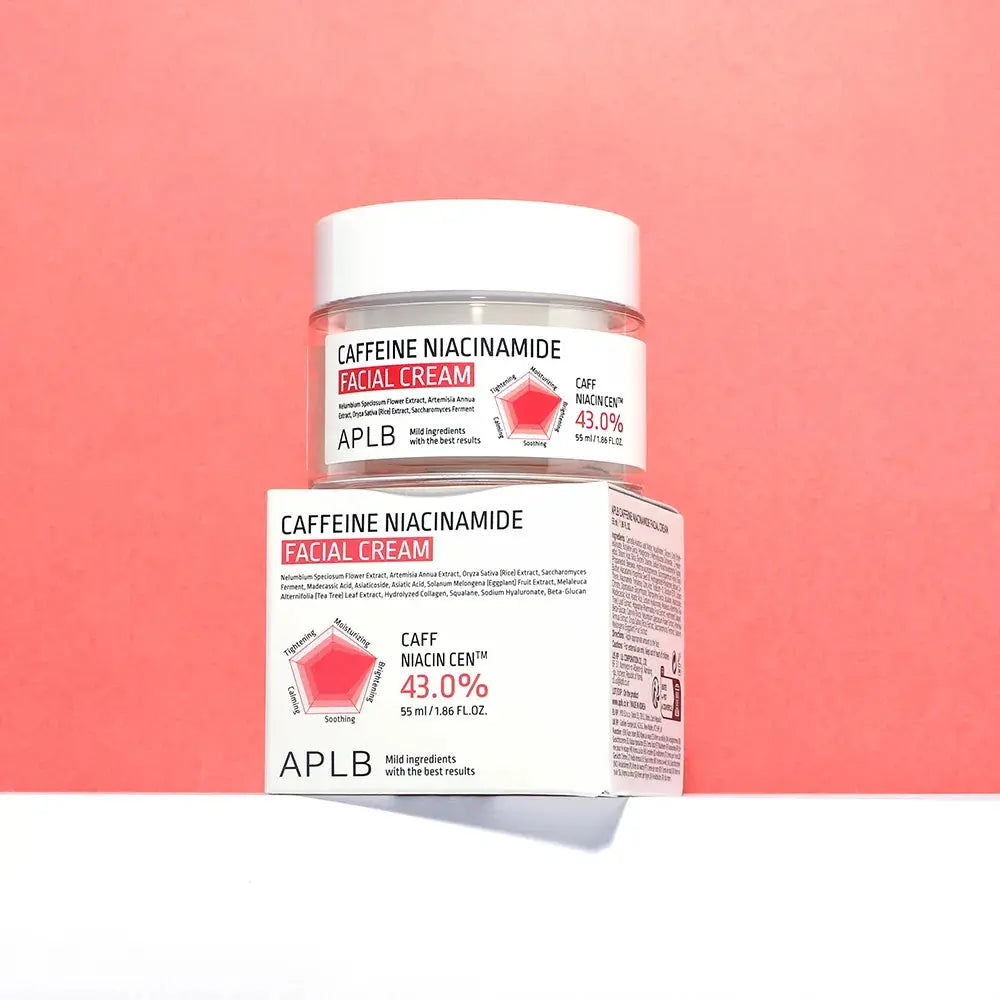 APLB Caffeine Niacinamide Facial Cream – Κρέμα Προσώπου για Ξεκούραστη & Λαμπερή Όψη - Image 2